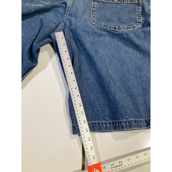 Tommy Hilfiger Vintage Carpenter Shorts Mens 40 Baggy Streetwear Y2K Denim Jean - Picture 7 of 15